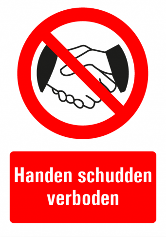 handen schudden verboden